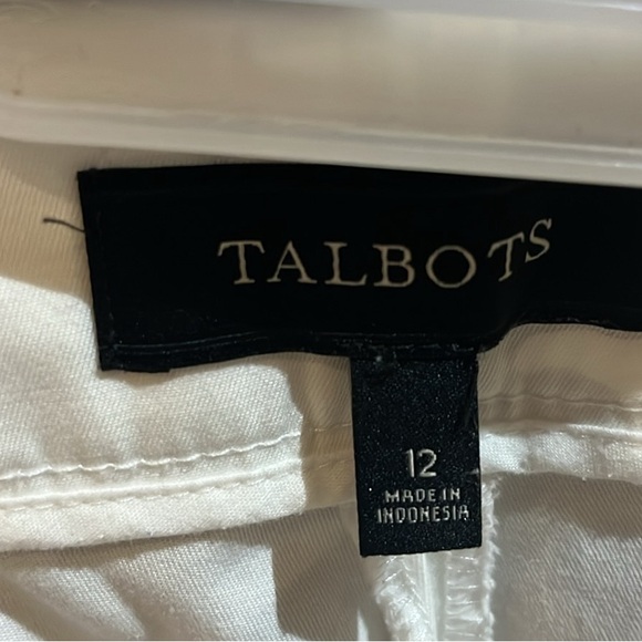 Talbots Sz 12 White ‘Heritage’ Pants - Picture 2 of 7